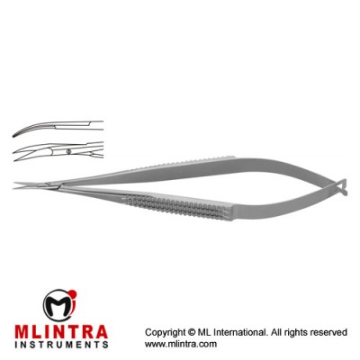 Jacobson Micro Scissor Curved Stainless Steel, 18.5 cm - 7 1/4"